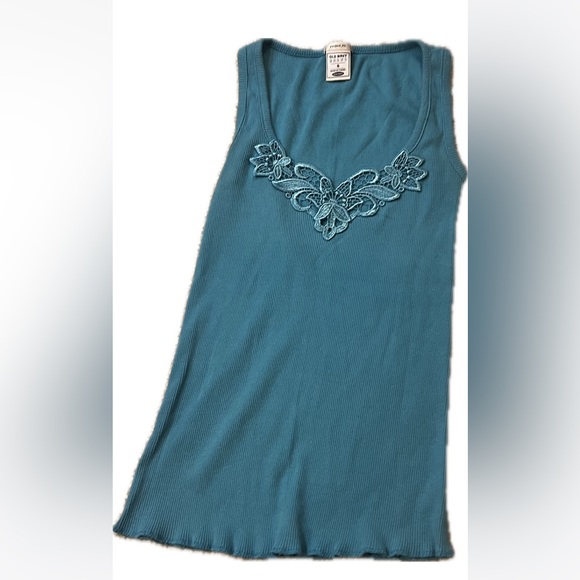 Vintage Old Navy Blue Size Small Tank Top - Picture 4 of 5